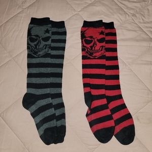 pair of knee high socks